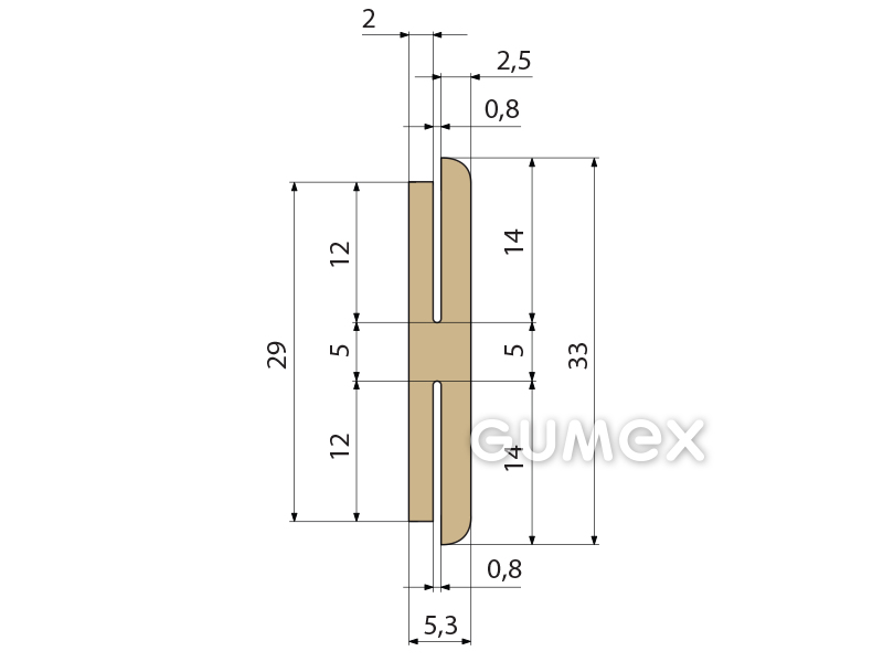 SILIKONPROFILE H-FORM
